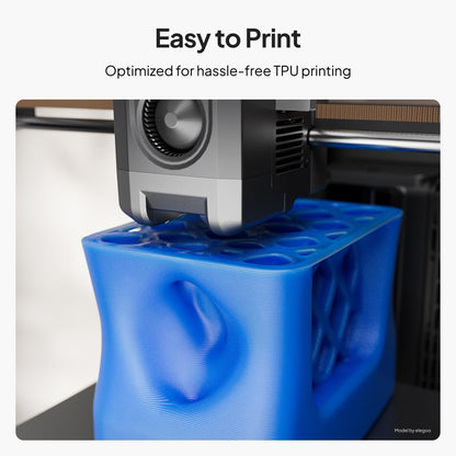 ELEGOO TPU 3D Printer Filament 1.75mm Black 1KG, 95A Flexible