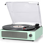 Seasonlife® Record Player for Vinyl Turntable with Speakers,Pale Purple
