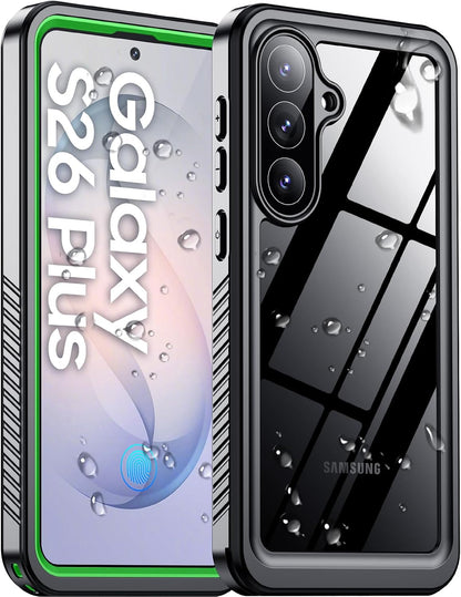 Temdan Compatible with iPhone 17 Pro Case,Waterproof Built-in Screen & Camera Protector IP68 Underwater Full Body 17FT Military Dropproof Shockproof Phone Case 6.3"-Blue/Clear