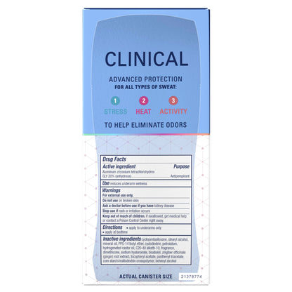 Secret Clinical Antiperspirant Deodorant for Women, Completely Clean 2.6 oz