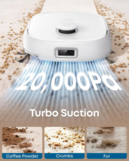 eufy E25 Robot Vacuum and Mop for Pet Hair, 20,000 Pa, HydroJet Roller Mop