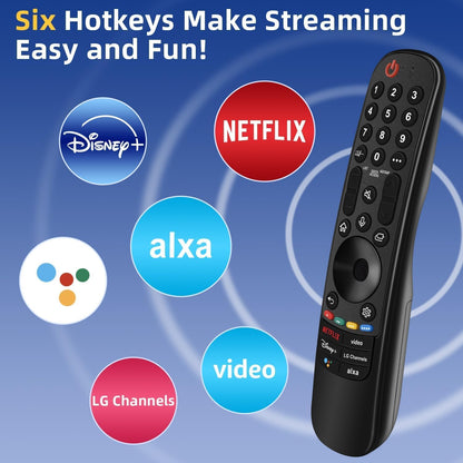 Replacement for LG TV Remote, for All 2019-2025 LG Remote Control for Smart TV with Voice and Pointer Function, for LG Magic Remote. 1-Year Warranty.