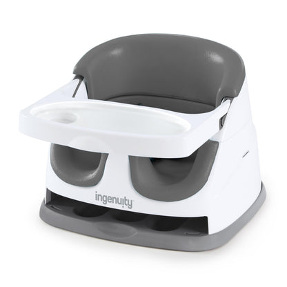 Ingenuity Baby Base 2-in-1 Booster Seat with Tray, Feeding & Floor Seat