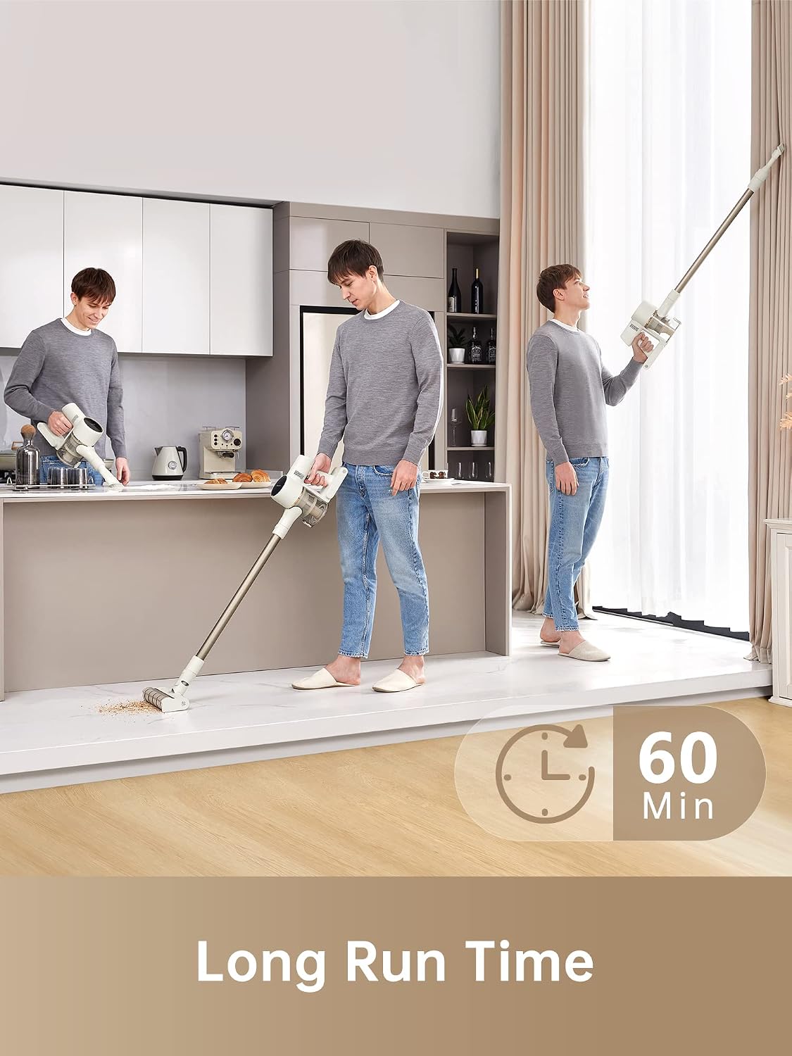 DREAME R10 Cordless Stick Vacuum Cleaner for Home Powerful 120AW Suction