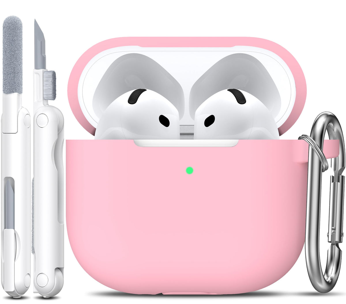 R-fun for AirPods 2nd/1st Case Silicone Cover, Banana Violet