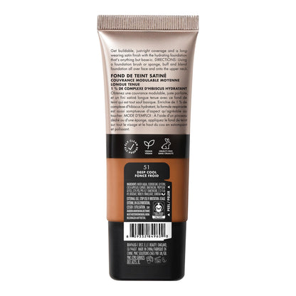 e.l.f. Soft Glam Satin Foundation, Medium Coverage, 43 Tan Cool