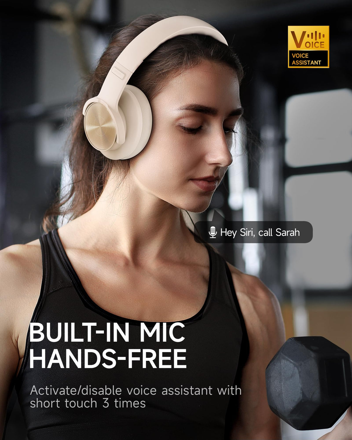 Picun B8 Wireless Bluetooth Headphones, 120H Playtime, 3EQ Modes, Black