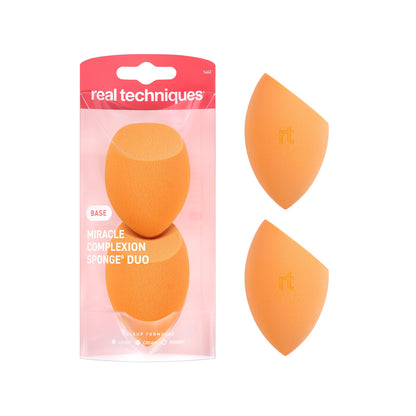 Real Techniques Mini Miracle Complexion Sponge for Makeup, 4 Count