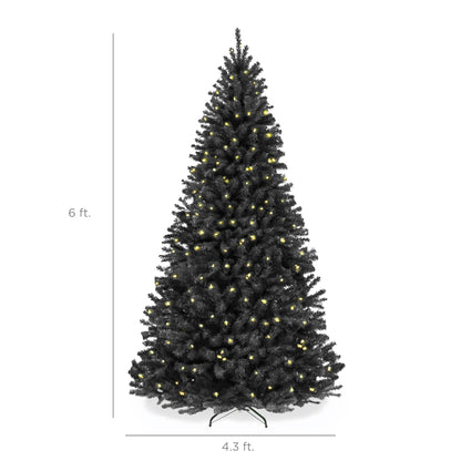 Best Choice Products 6ft Artificial Christmas Tree with LED Twinkling Lights, Pre-Lit Spruce Realistic Holiday Xmas Décor, 250 Lights, 798 Tips