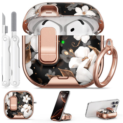 for AirPods Pro 2nd/1st Case (2023-2019)-Purple Bell Flower