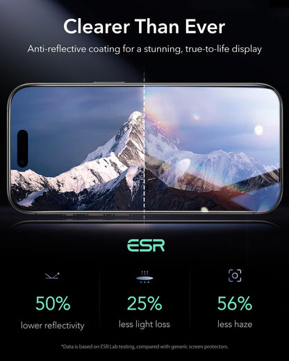 ESR 3 Pack for iPhone 17 Pro Max Screen Protector, Armorite