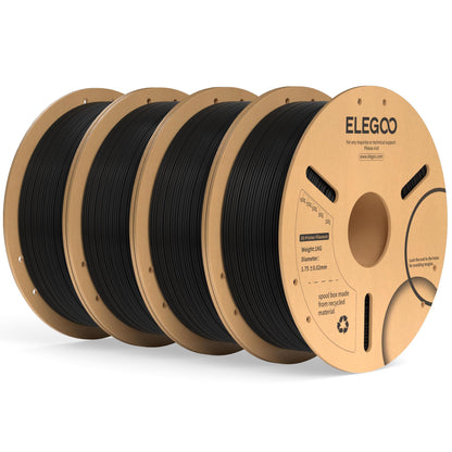 ELEGOO PLA Plus 3D Printer Filament 1.75mm White 2KG, Tougher & Stronger