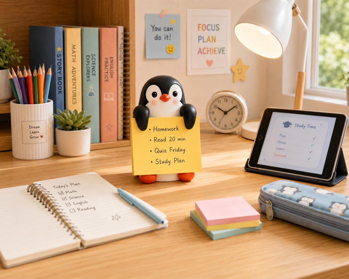 Dog Pop-Up Sticky Note Dispenser for 3x3 in Notes, Black & White