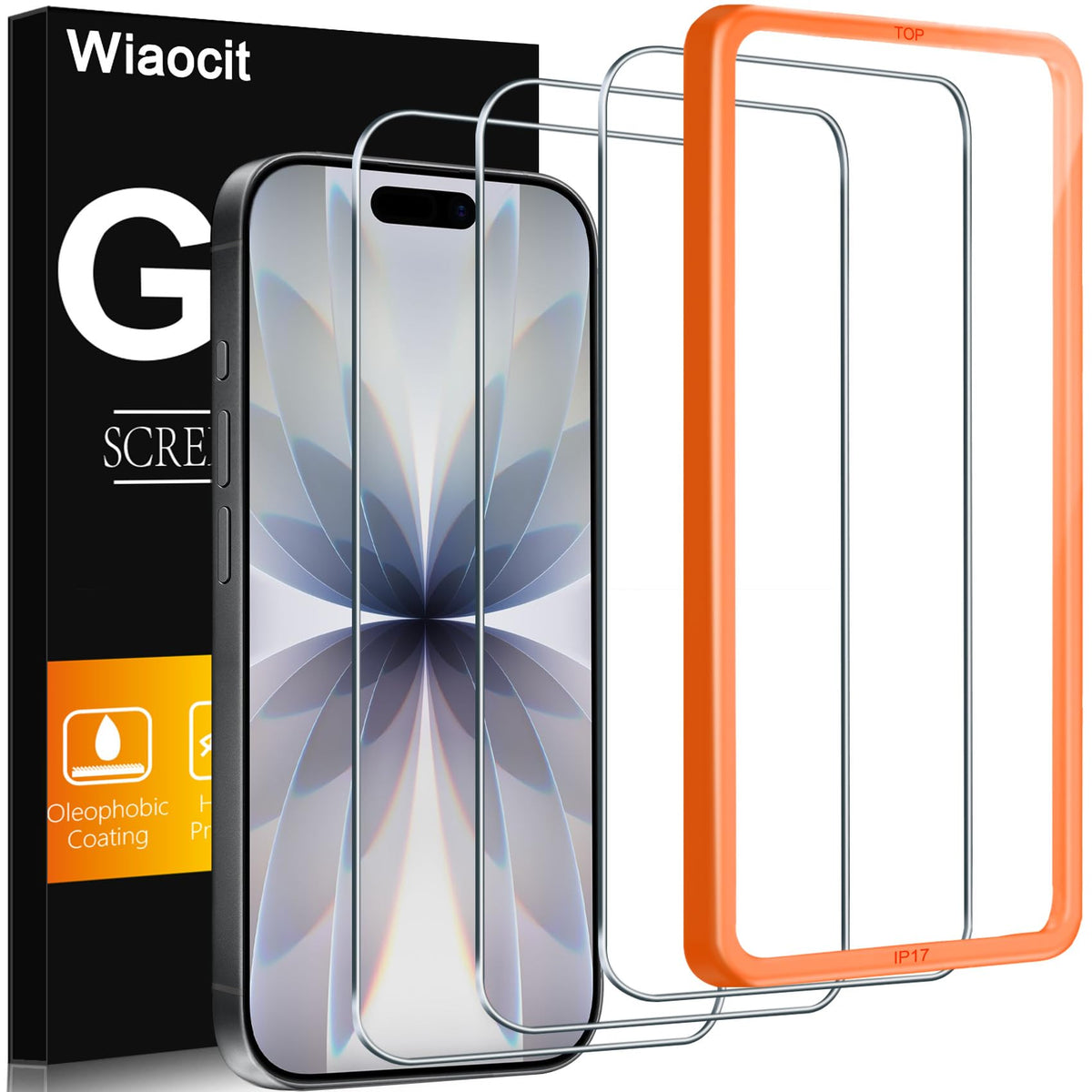 Wiaocit Tempered Glass Screen Protector for iPhone 13