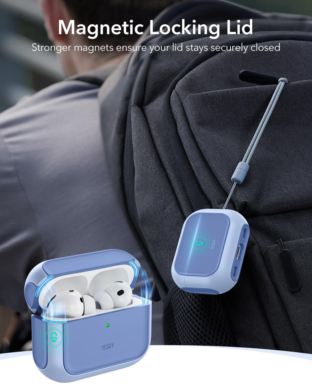 ESR for AirPods Pro 3 Case, Compatible with MagSafe, Orange