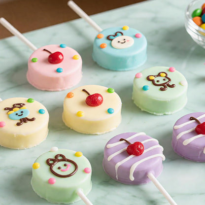 Round Cake Pop Mold Set with 9in Tray and Sticks- Blue
