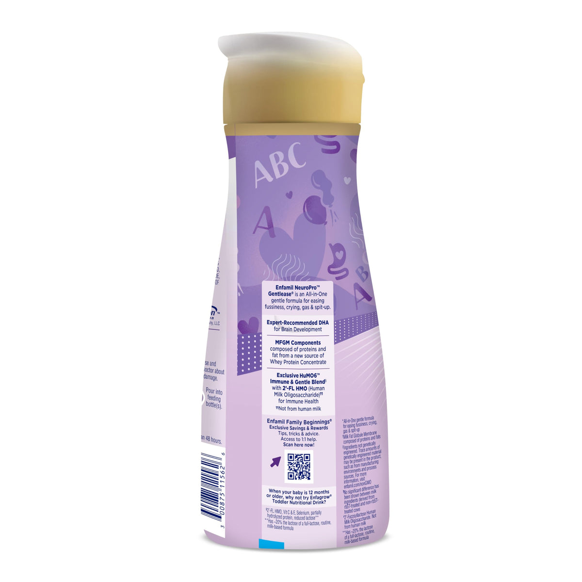Enfamil NeuroPro Gentlease Ready-to-Feed Baby Formula, 2 Fl Oz, 24 CT