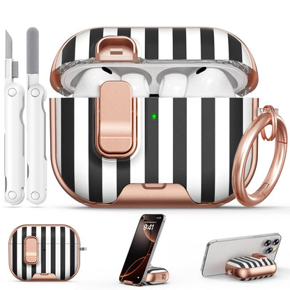 for AirPods Pro 2nd/1st Case (2023-2019)-Purple Bell Flower