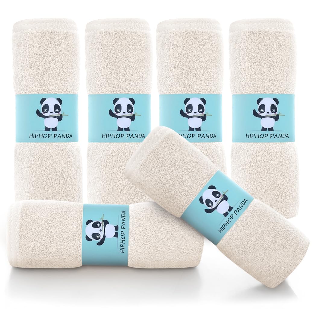 HIPHOP PANDA Soft Baby Washcloths, 2-Layer, 30 Pack Newborn Gift Set