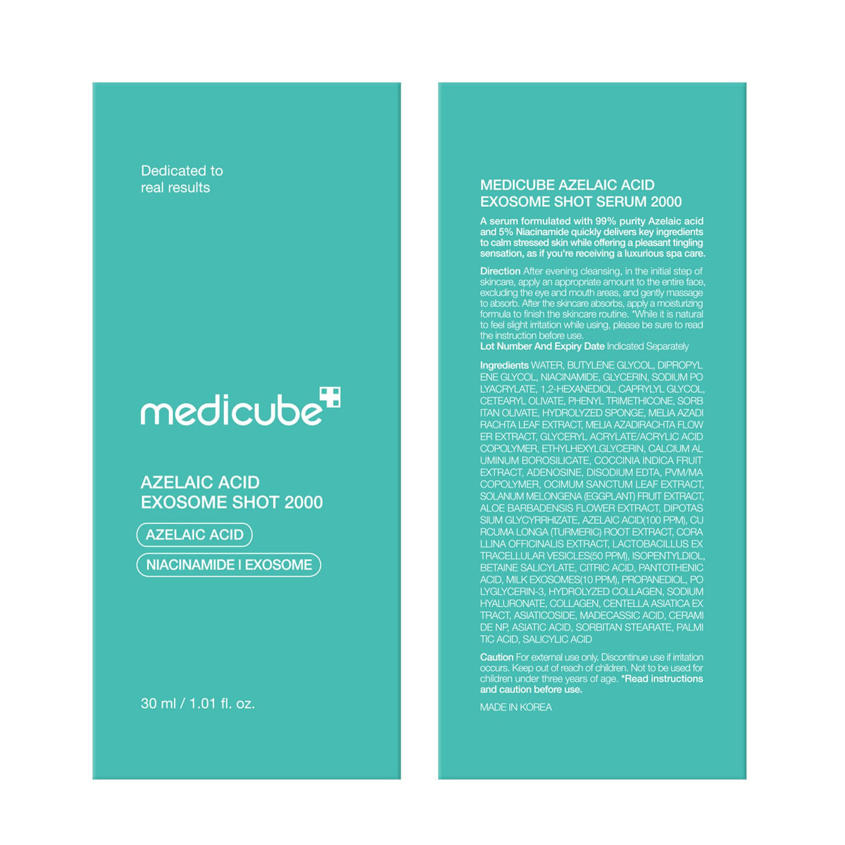 medicube Exosome Shot Zero 2,000 PPM Spicule Facial Serum For Pores & Sebum