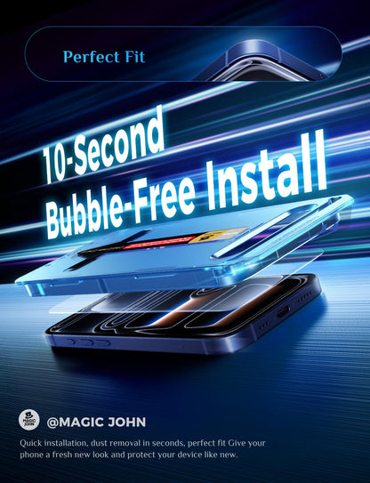 MAGIC JOHN for iPhone 18 Pro Max Screen Protector Easy Installation