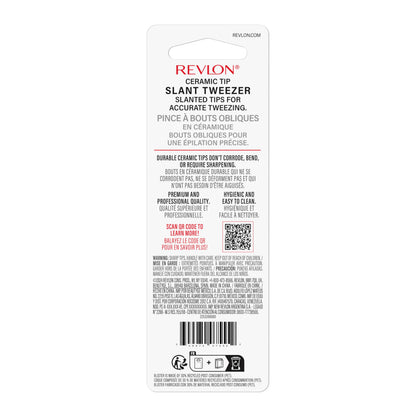 Revlon Expert Slant Tip Tweezer, Black, 1 Count