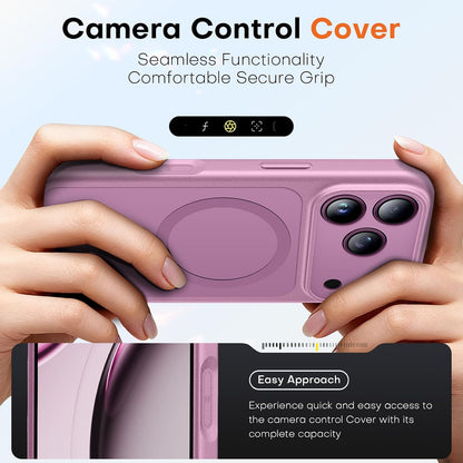 TAURI for iPhone 16 Pro Max Case, Compatible with MagSafe, Purple