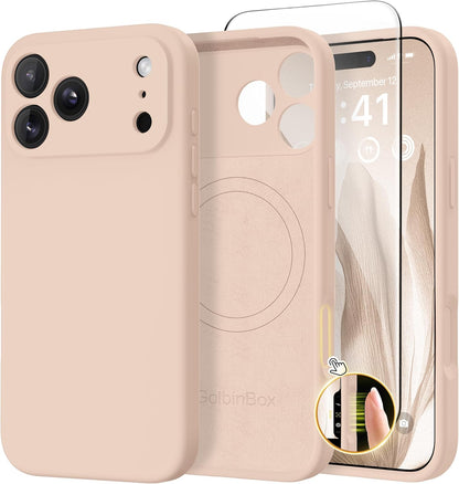 GolbinBox Magnetic for iPhone 13/14 Case, Silicone Cover, Blackcurrant