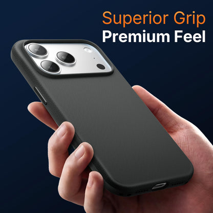 Mkeke for iPhone 17 Pro Max Case Techwoven Green, [Compatible with MagSafe] [Camera Control Cover] [Premium Tech Woven Fabric] [Drop Protection] Shockproof Skin-Friendly