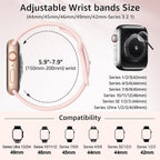6 Pack Sport Silicone Bands Compatible with Apple Watch Band for Women Men