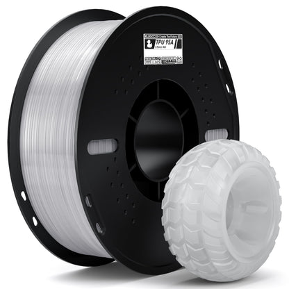 ELEGOO TPU 3D Printer Filament 1.75mm Black 1KG, 95A Flexible
