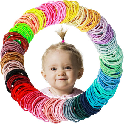 200PCS Baby Hair Ties,Small Hair Ties for Baby Girls Toddlers