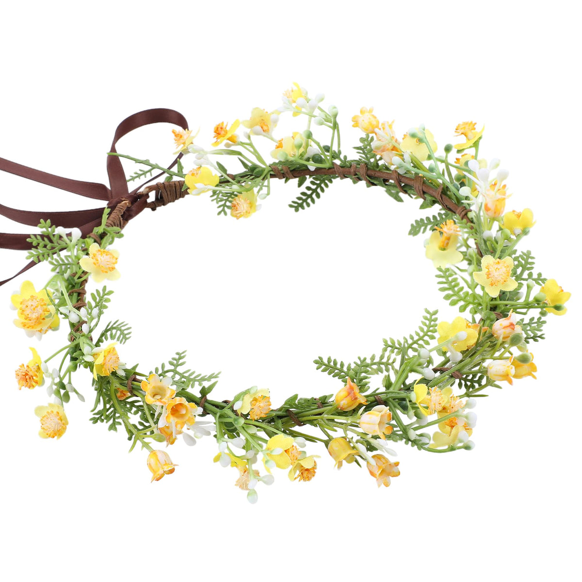 Pink Bohemian Flower Crown, Fairy Babys Breath Flower Headband