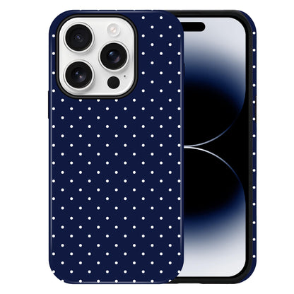 Polka Dot Pattern Phone Case for iPhone 17 6.3", White