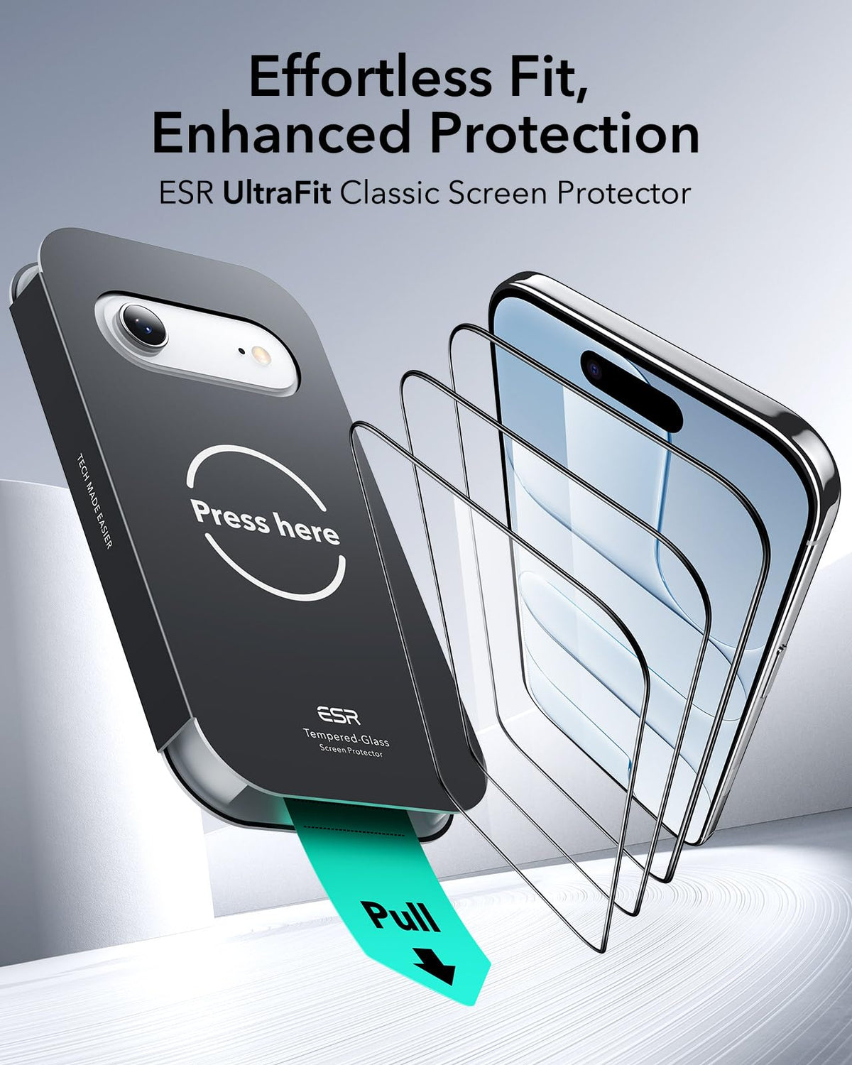 ESR 3 Pack for iPhone 17 Pro Max Screen Protector, Classic Clear