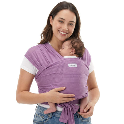 Momcozy Baby Wrap Carrier, Easy-On 2-Piece Design, Newborn to 33 lb