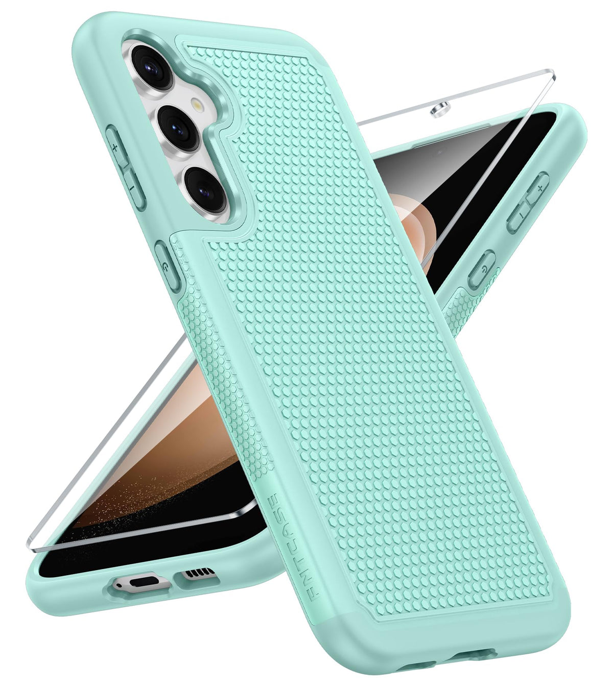 FNTCASE for Google Pixel 9a Case: Green Non Slip Textured