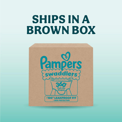 Pampers Diapers - Swaddlers 360° - Size 5, 116 Count, up to 100% Leakproof Comfy Dry Fit, Designed for Easy Changes, Pull On Baby Diaper
