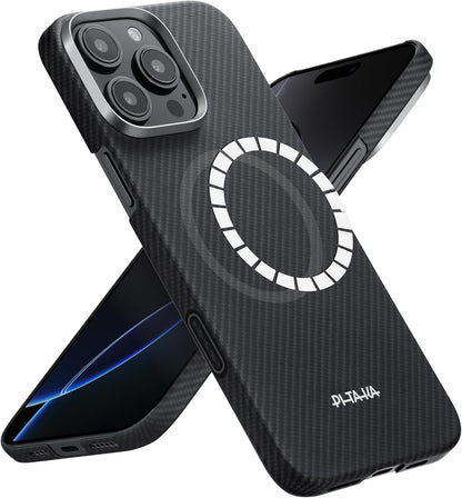 pitaka for iPhone 18 Pro Case 6.3" with Caseless Feeling, Abyss Blue