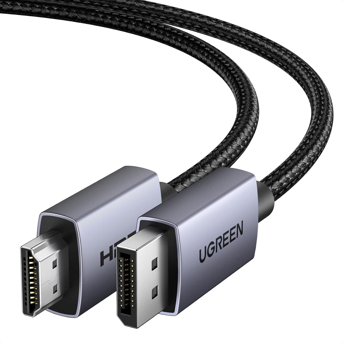 UGREEN 4K DisplayPort to HDMI Cable 1080P@120Hz, 6.6FT