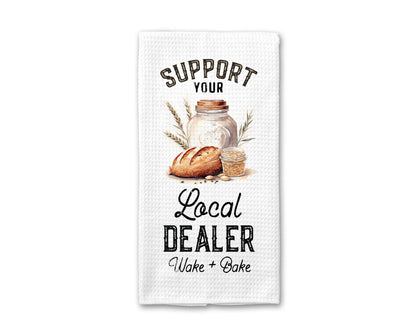 Sourdough Kitchen Towels | Floral Sourdough Era Dish Towel | Waffle Weave | Bread Lover Gift | Housewarming Gift