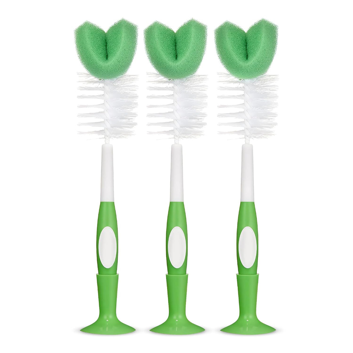 Amazon Basics Bottle Brush (Pack of 3), White (Previously Mama Bear)