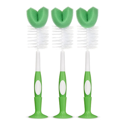 Amazon Basics Bottle Brush (Pack of 3), White (Previously Mama Bear)