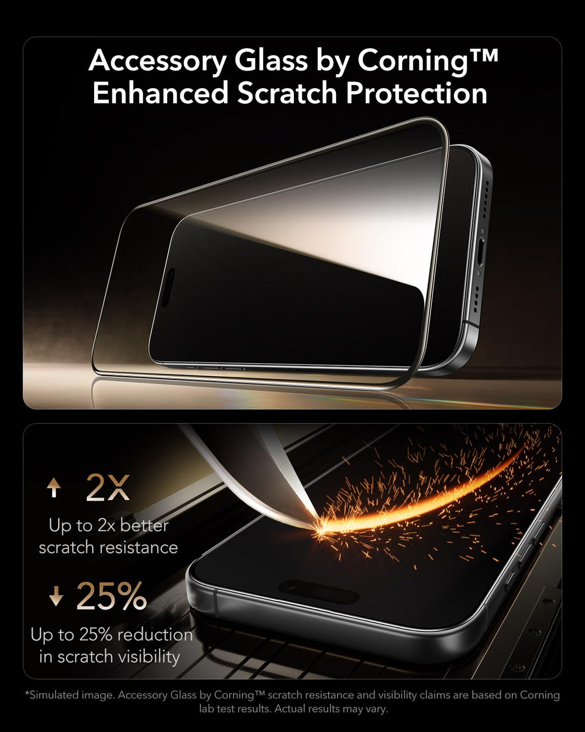 ESR 3 Pack for iPhone 17 Pro Max Screen Protector, Armorite Pro