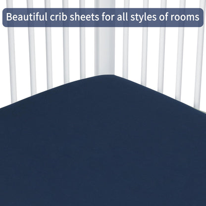 GUNTAIL Baby Crib Sheets for Boys Girls, 2 Pack Fitted Crib Sheet for Standard Crib and Toddler Mattress, Soft Microfiber Baby Sheet 52x28x8in. (Love & Pink)