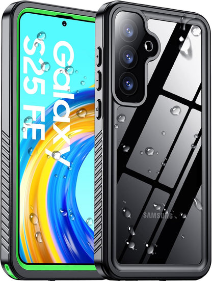 Temdan Compatible with iPhone 17 Pro Case,Waterproof Built-in Screen & Camera Protector IP68 Underwater Full Body 17FT Military Dropproof Shockproof Phone Case 6.3"-Blue/Clear