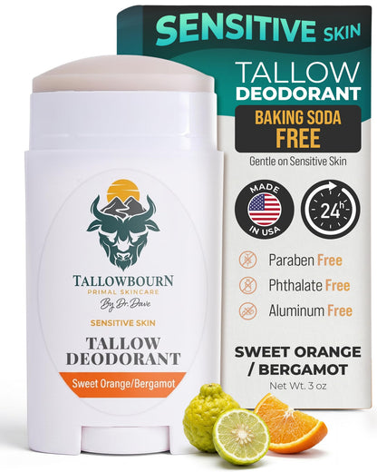 Extra Strength Tallow Deodorant - Vanilla & Sandalwood 3oz