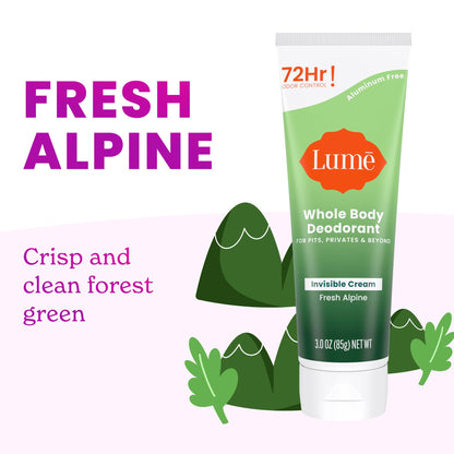 Lume Whole Body Deodorant - Cream Tube - 3 oz, 2 pk (Soft Powder)