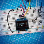 ELEGOO 0.96 Inch OLED Display Screen Module, Self-Luminous, SSD1306, 3PCS