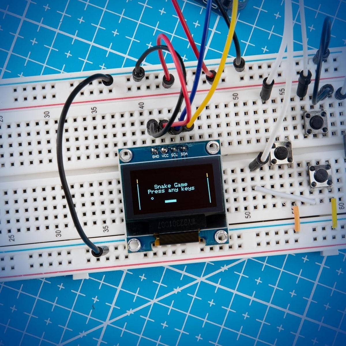 ELEGOO 0.96 Inch OLED Display Screen Module, Self-Luminous, SSD1306, 3PCS